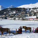 ENGADIN St. Moritz: Schlitteda am St. Moritzersee