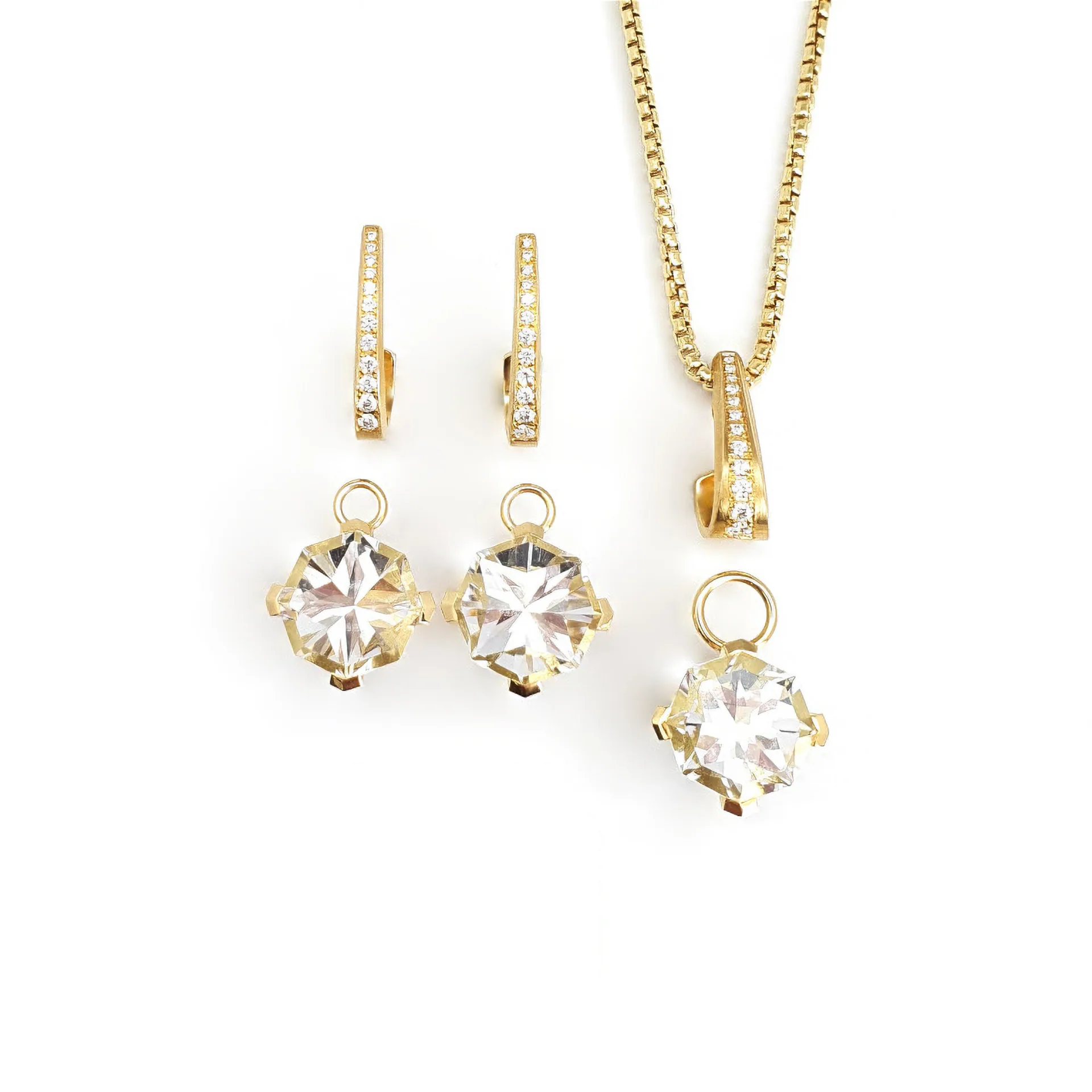 Brillant-Schmuckset der Kollektion Join von echt-es